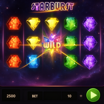 Powerup - Starburst Slot Game - NetEnt Casino